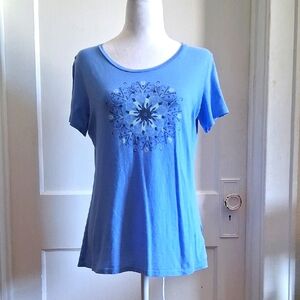 Columbia Blue Graphic Short Sleeve T-Shirt